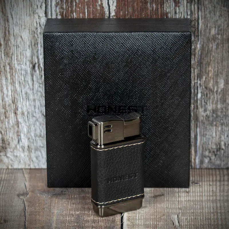 Honest Boyd Pipe Lighter - Titanium/Black 1