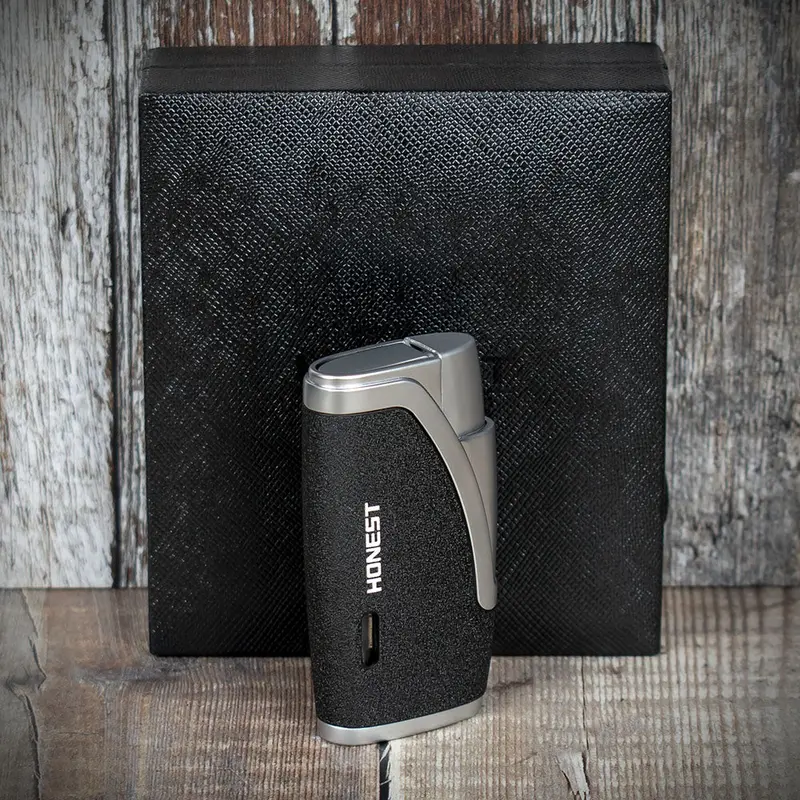 Honest Neath Cigar Lighter - Black/Chrome 2