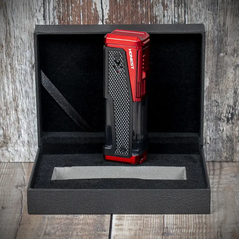 Honest Shakespeare Cigar Lighter - Red/Black 1