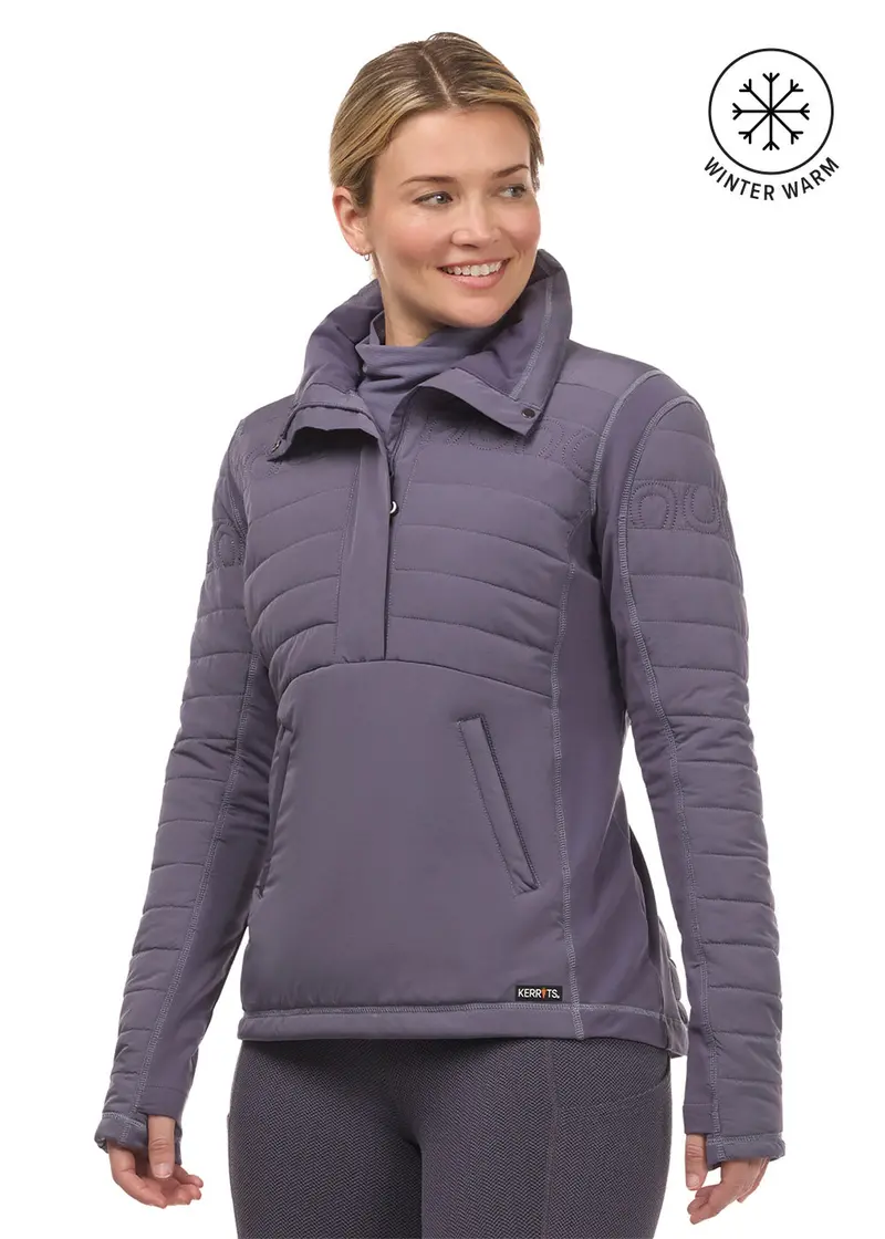 Hoofprint Quilted Pullover Jacket 1