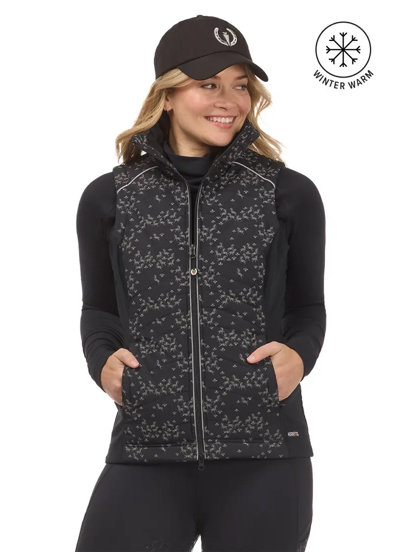Horse Reflection Quilted Vest - Reflective 1