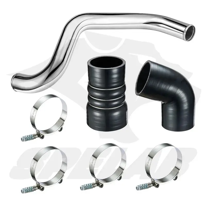 Hot Side Intercooler Pipe Kit For 2004.5-2010 6.6 Lly Lbz Lmm Duramax Diesel | Spelab 2