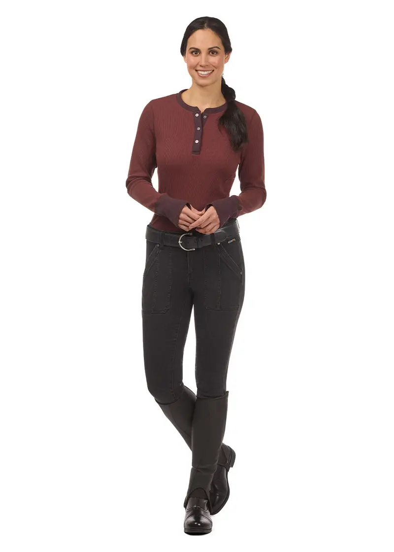 Hot To Trot Thermal Henley 8