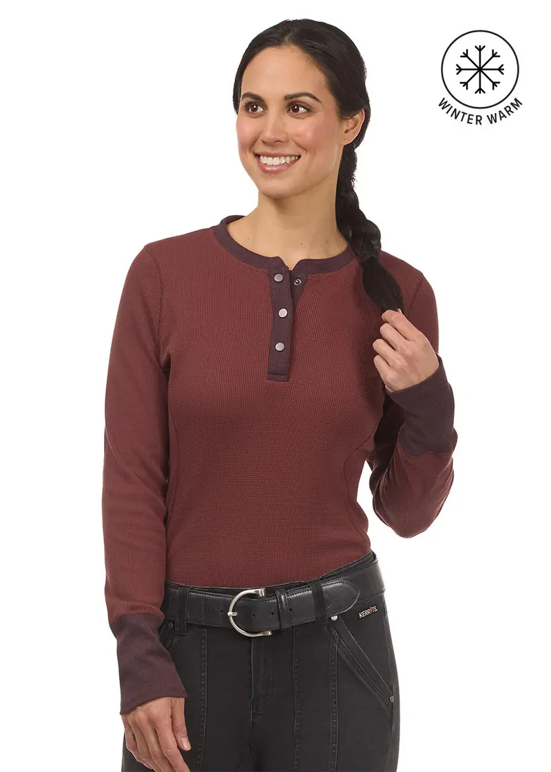Hot To Trot Thermal Henley 9