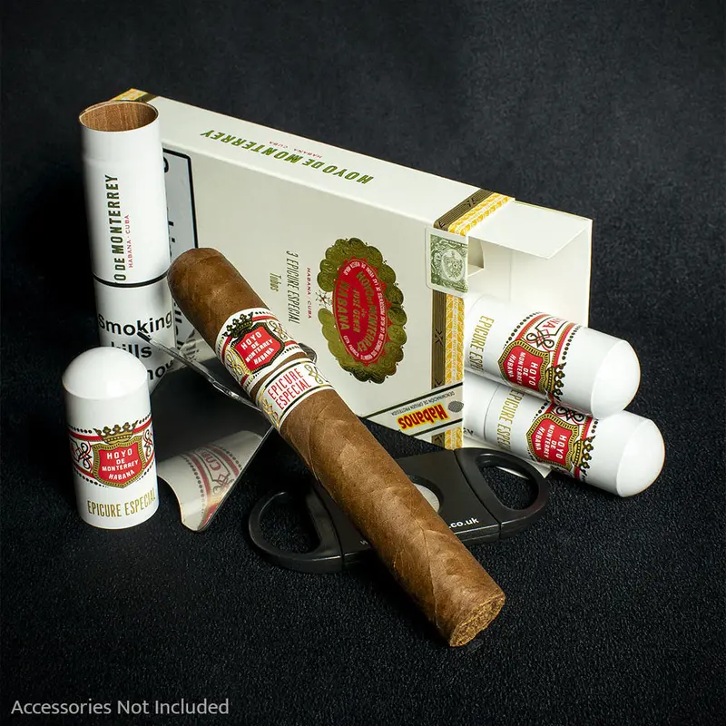 Hoyo De Monterrey Epicure Especial Tubos Cuban Cigars - 3 Pack 1