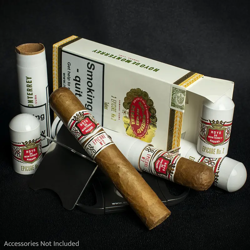 Hoyo De Monterrey Epicure No.2 Tubos Cuban Cigars - 3 Pack 1
