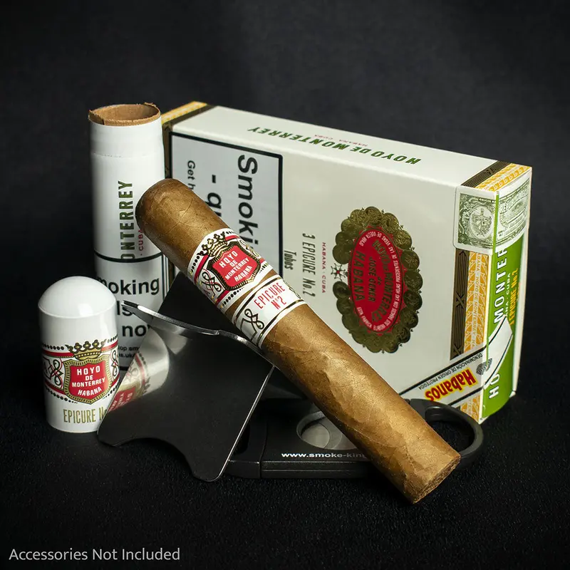 Hoyo De Monterrey Epicure No.2 Tubos Cuban Cigars - 3 Pack 2