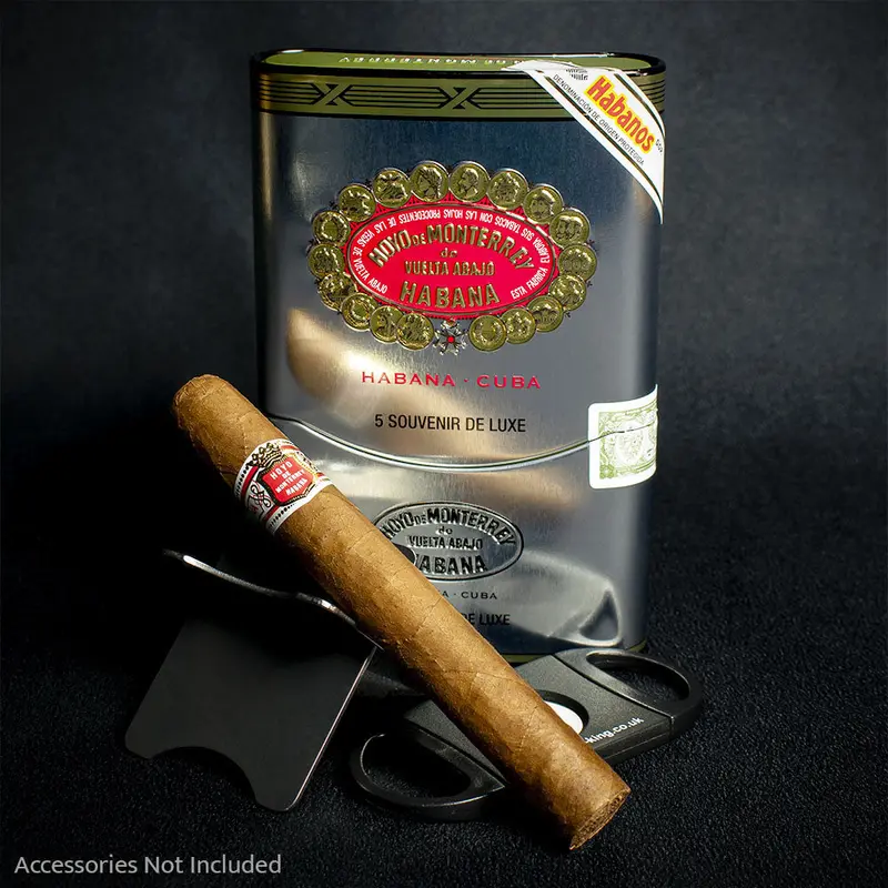 Hoyo De Monterrey Souvenir De Luxe Cuban Cigars - Tin Of 5 2