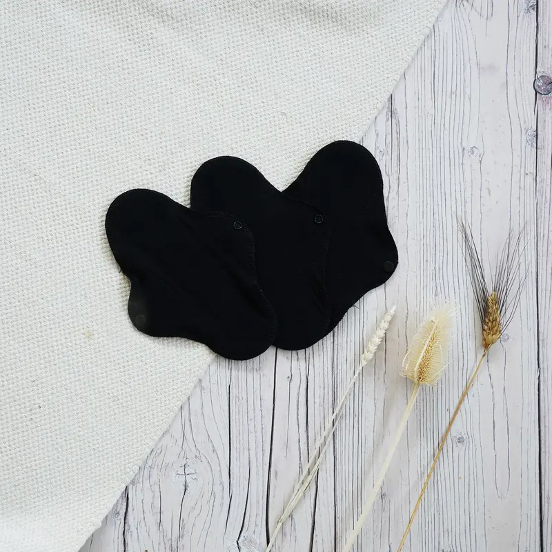 Imse Active Black Organic Cotton Panty Liners - 3 Pack 2