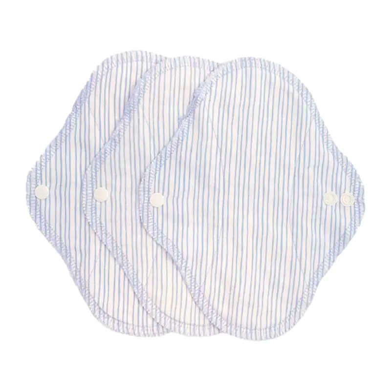 Imse Cotton Flannel Panty Liners 3 Pack - Denim Stripes 1
