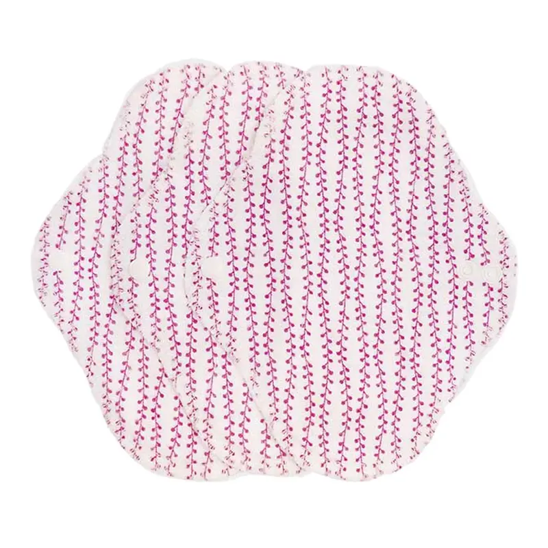 Imse Cotton Flannel Panty Liners 3 Pack - Sangria Branch 1
