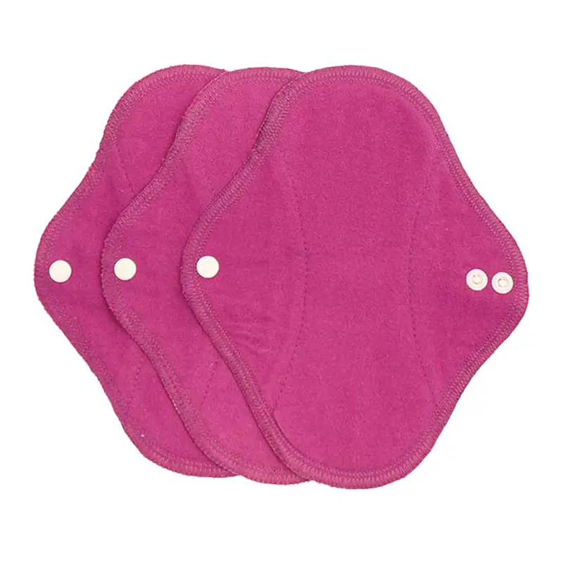 Imse Cotton Flannel Panty Liners 3 Pack - Sangria Solid 1
