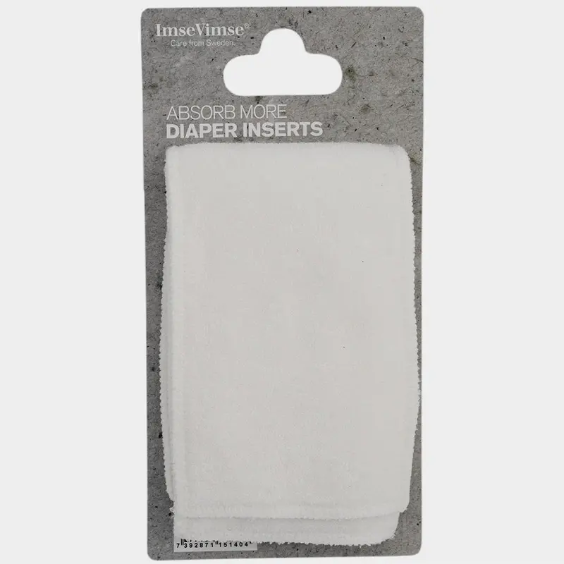 Imse Vimse Cotton Terry Nappy Inserts 2 Pack 1