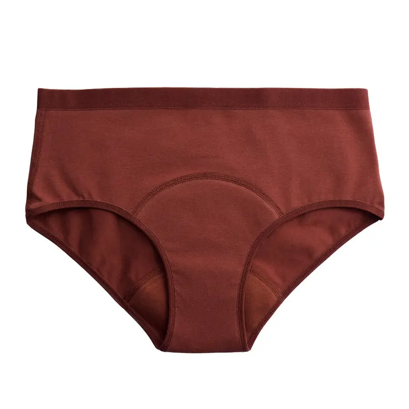 Imse Vimse Hipster Medium Flow Period Pants - Rusty Bordeaux 1