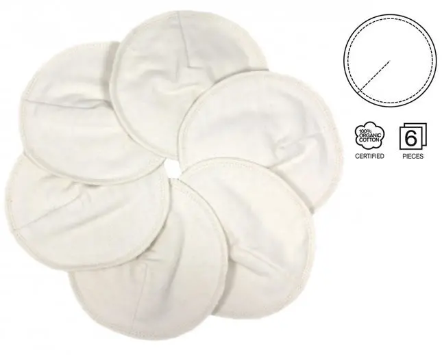 Imse Vimse Organic Cotton Nursing Pads - Natural 1