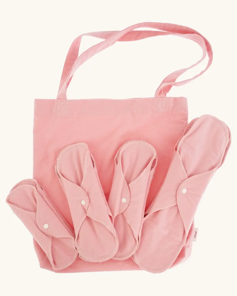 Imse Vimse Reusable Period Pads Starter Kit - Pink 1