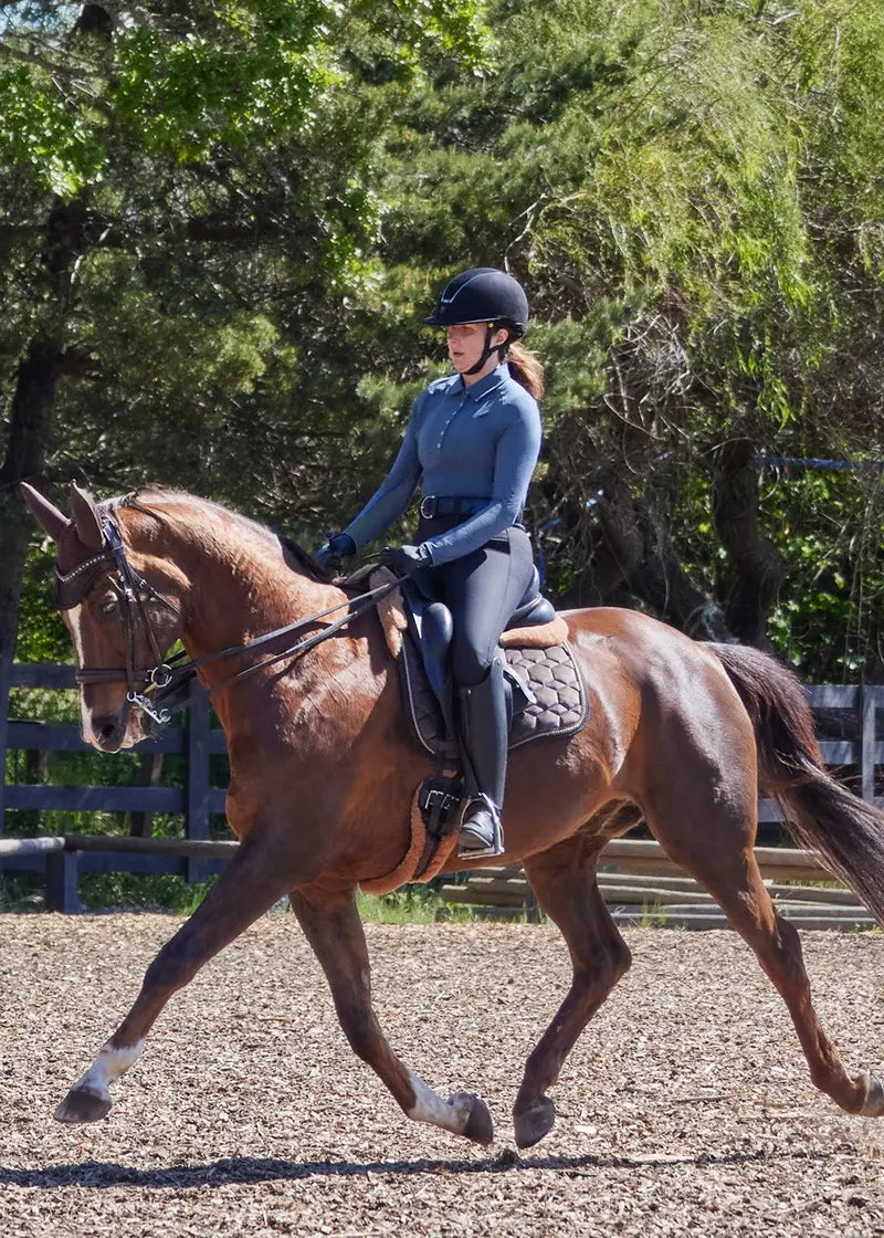 In A Snap Long Sleeve Equestrian Clinic Shirt 13