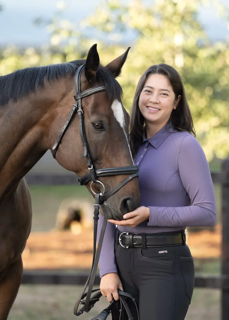 In A Snap Long Sleeve Equestrian Clinic Shirt 20