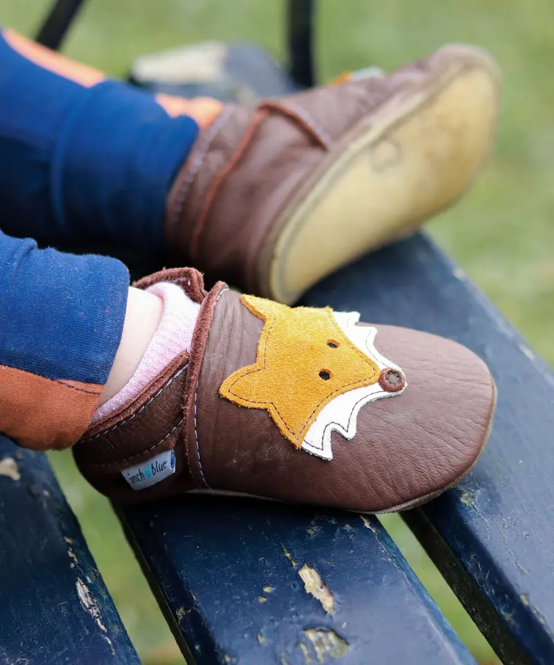 Inch Blue Rubber Sole Barefoot Shoes - Mr Fox 3