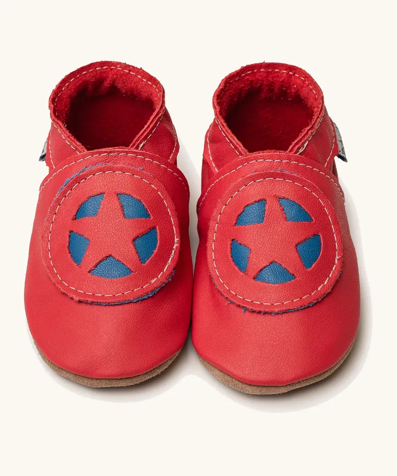 Inch Blue Rubber Sole Barefoot Shoes - Superkid 1