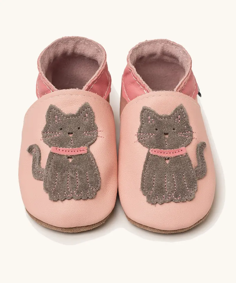 Inch Blue Suede Sole Barefoot Shoes - Pink Meeow 1