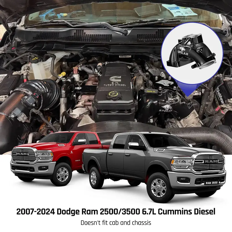 Intake Horn/Manifold Grid Heater For 2007-2024 Dodge Ram 2500/3500 6.7 Diesel | Spelab 4