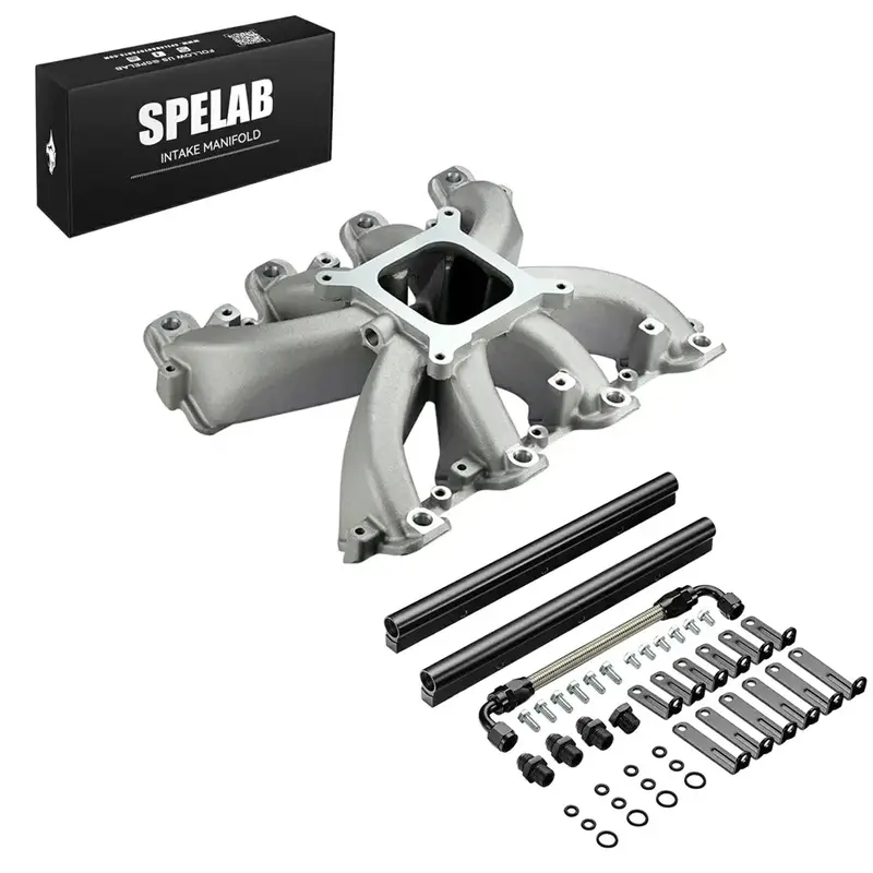 Intake Manifold 300-137 For Single Plane Efi - Gm Ls1/Ls2/Ls6 With Fuel Rail Kits | Spelab 1
