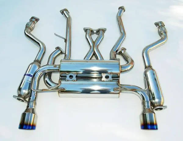 Invidia 07+ Infiniti G37 Coupe Gemini Rolled Titanium Tip Cat-Back Exhaust 2
