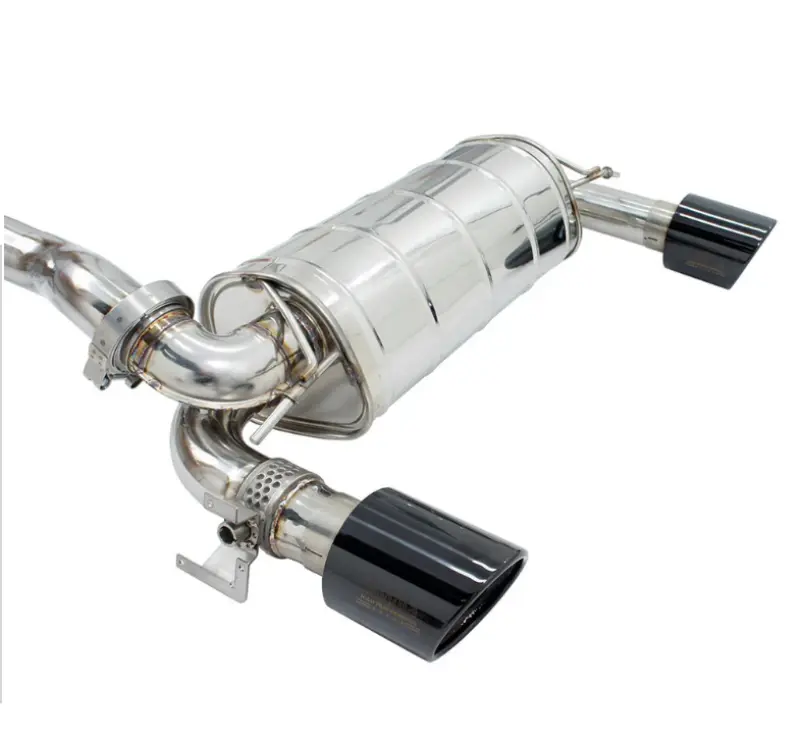 Invidia 15-18 Ford Focus Rs Q300 W/Valve Rolled Black Tip Cat-Back Exhaust 1