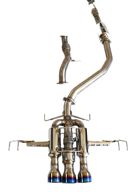 Invidia 22+ Honda Civic Type-R Fl5 R400 Single Layer Ti Tip Full Cat-Back (Non Polish Pipe) 2