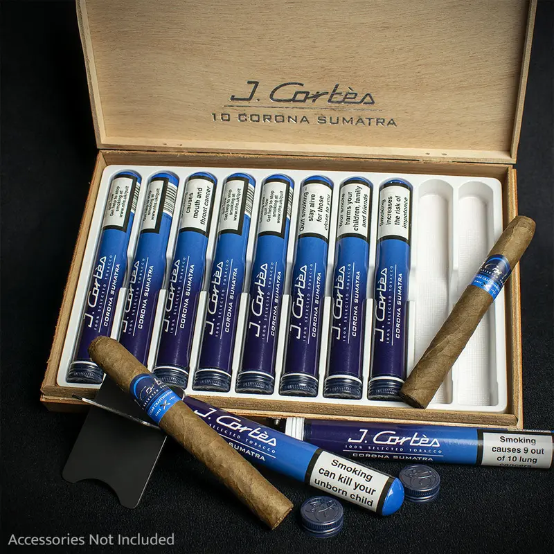 J. Cortes High Class Sumatra Corona Cigars - Box Of 10 1