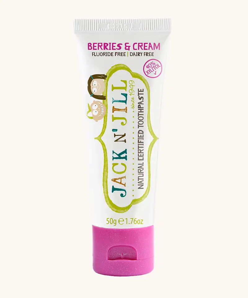 Jack N' Jill Fluoride-Free Berries & Cream Toothpaste 50G 1