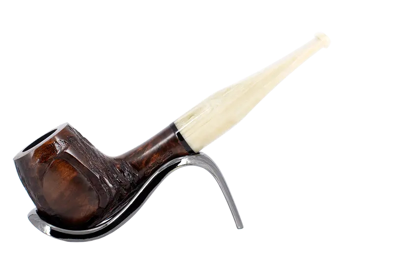 Jean Claude 9Mm Filter Dark Rustic Briar Smoking Pipe - Shape 53 1