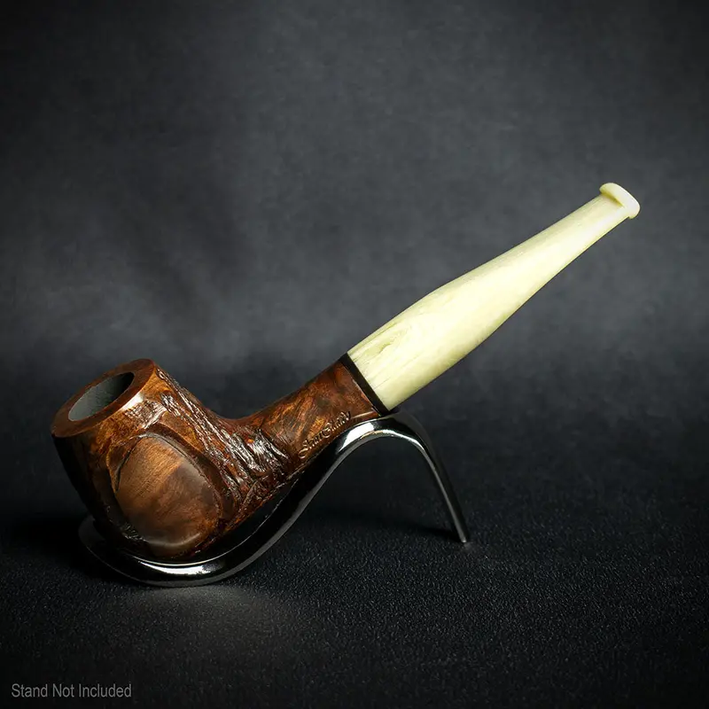 Jean Claude 9Mm Filter Dark Rustic Briar Smoking Pipe - Shape 53 2
