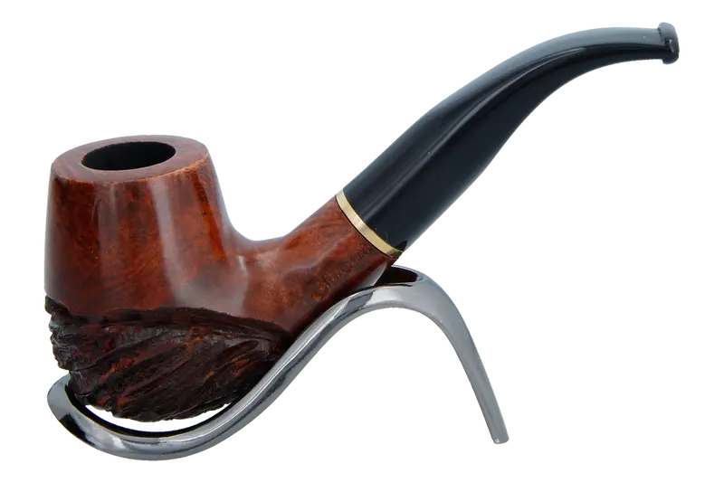 Jean Claude 9Mm Filter Rustic Wave Briar Smoking Pipe - Shape 01 1