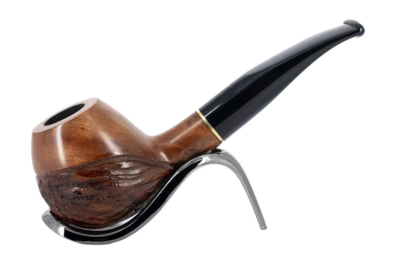 Jean Claude 9Mm Filter Rustic Wave Briar Smoking Pipe - Shape 50 1