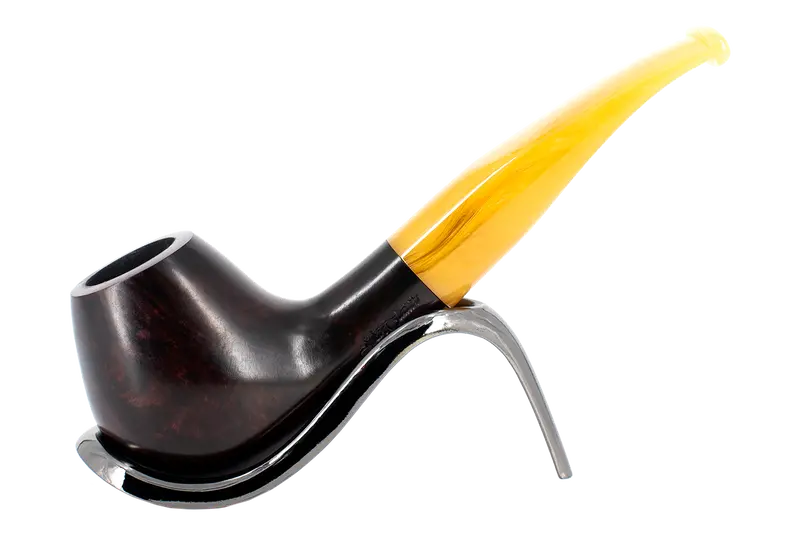 Jean Claude 9Mm Yellow Tortoise Shell Briar Smoking Pipe - Shape 50 1