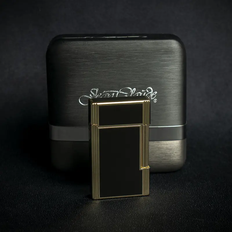 Jean Claude Dustin Cigarette Lighter - Black & Gold 1