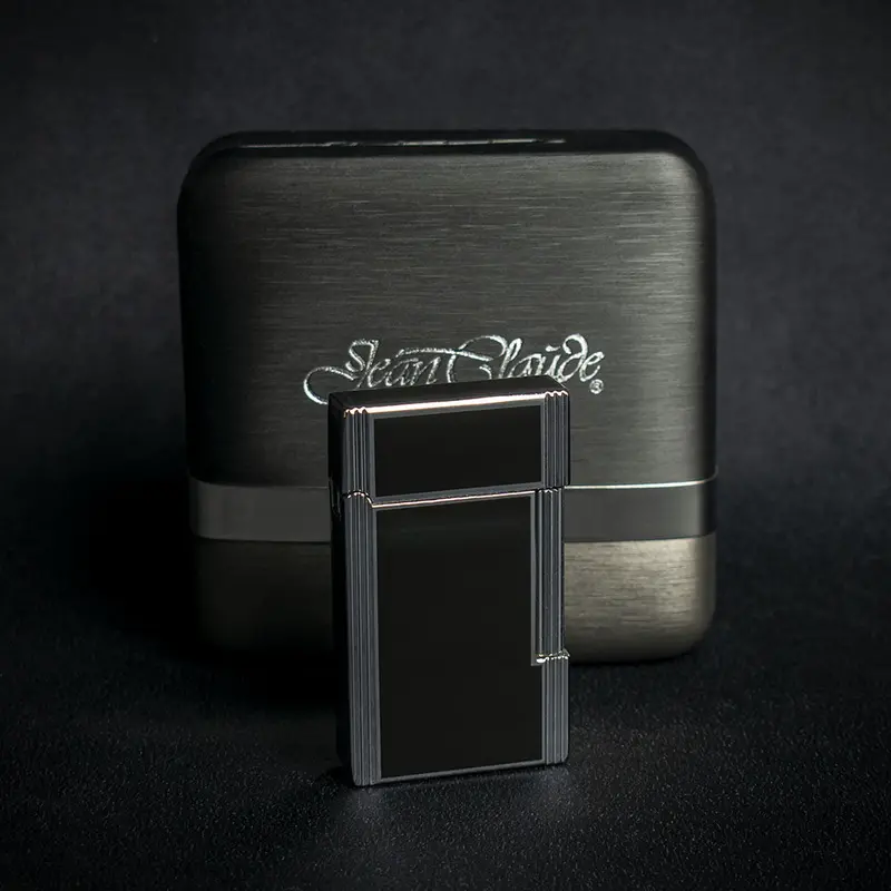 Jean Claude Dustin Cigarette Lighter - Chrome & Black 1
