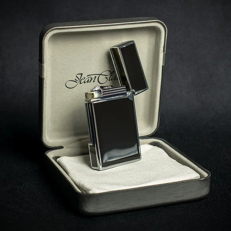 Jean Claude Dustin Cigarette Lighter - Chrome & Black 2