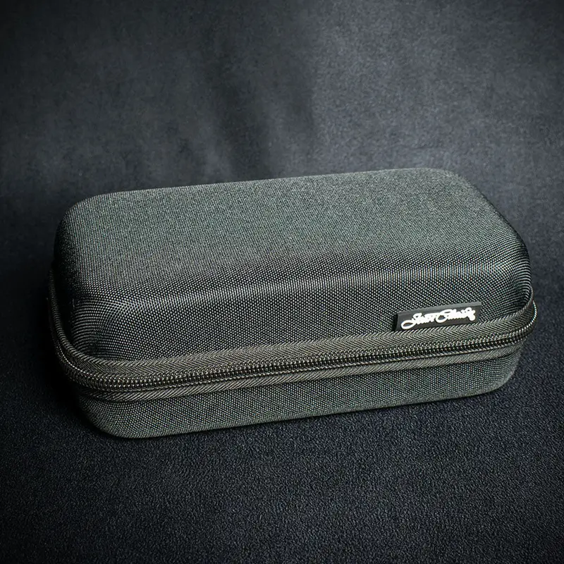 Jean Claude Hard Pipe Pouch For 2 Pipes & Accessories - Black 1