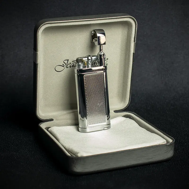 Jean Claude Oldie Pipe Lighter - Chrome Diamond Cut 2