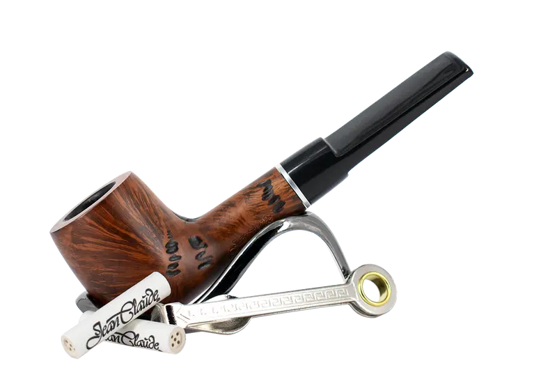 Jean Claude Pipe Smoker's Starter Kit - Straight Rustic Pipe 1