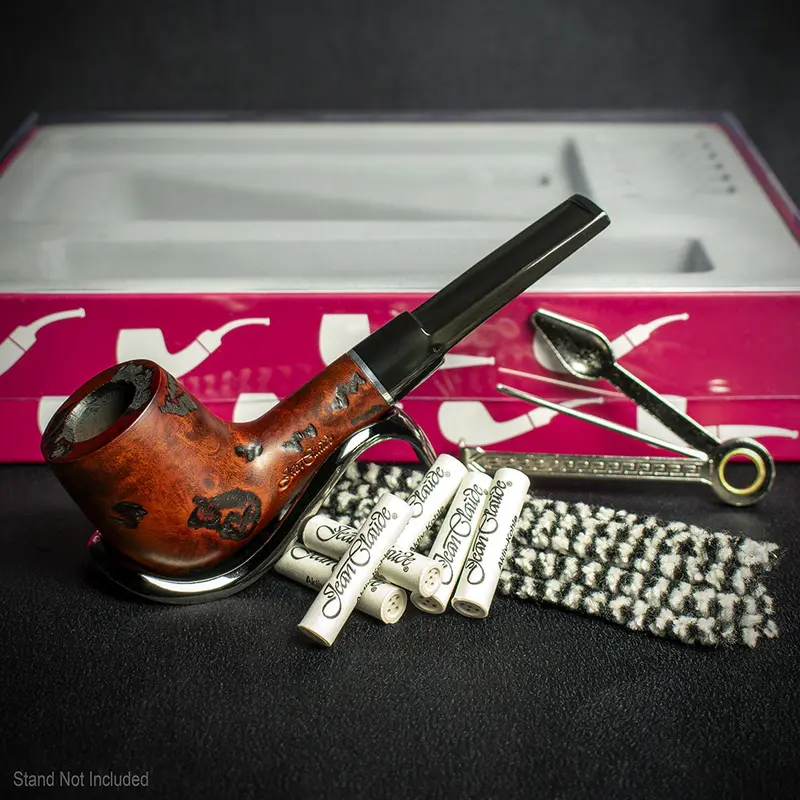 Jean Claude Pipe Smoker's Starter Kit - Straight Rustic Pipe 2