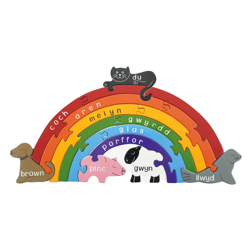 Jig-So Cymraeg Enfys Welsh Rainbow 1