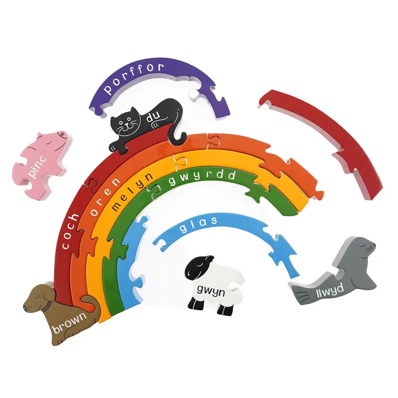 Jig-So Cymraeg Enfys Welsh Rainbow 2