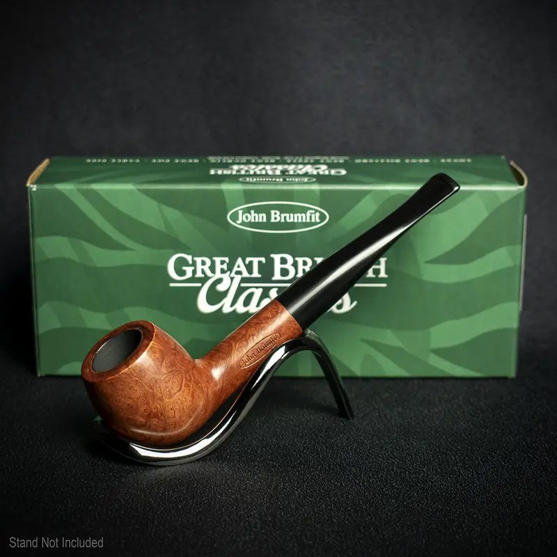 John Brumfit Great British Classics Briar Smoking Pipe - Apple 2
