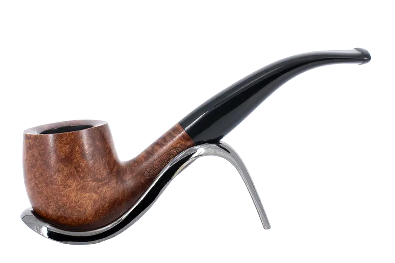 John Brumfit Great British Classics Briar Smoking Pipe - Bent Billiard 1
