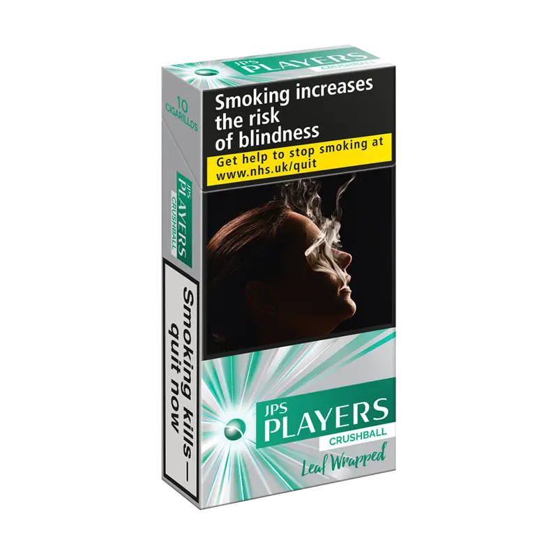 Jps Players Menthol Leaf Wrapped Crushball Cigarillos - Pack Of 10 1