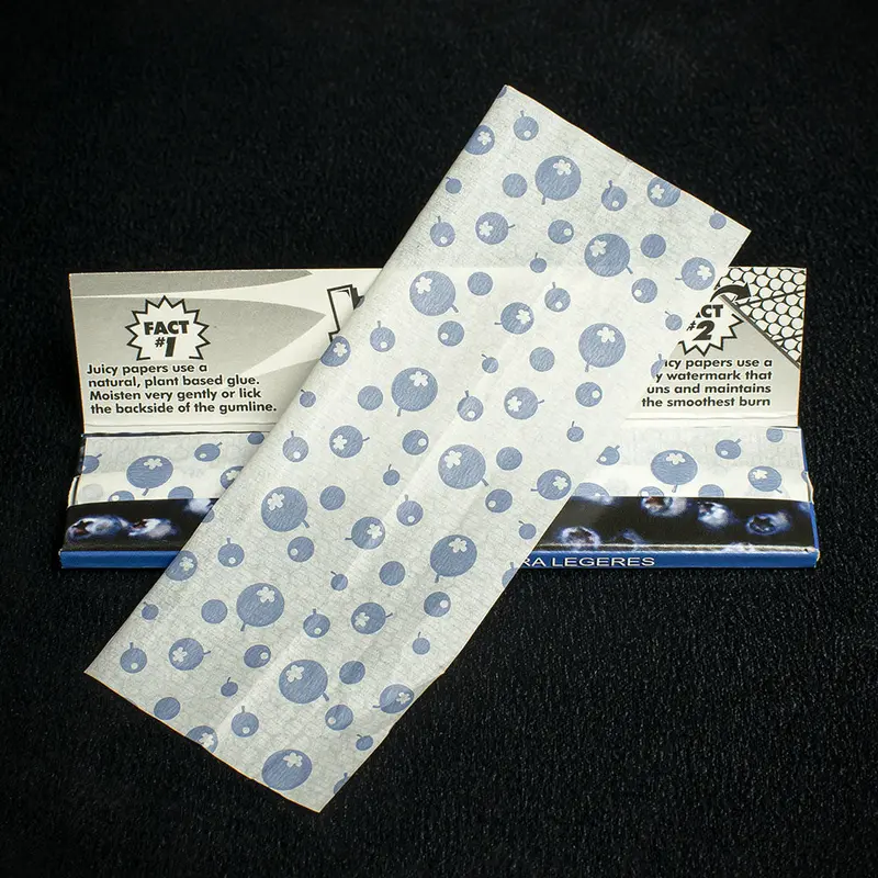 Juicy Jay's King Size Slim Rolling Papers - Blueberry 2